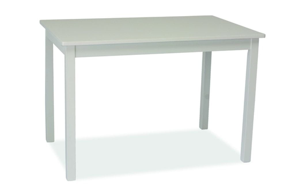 Veneti Jedálenský stôl LUBO - 110x70, biely
